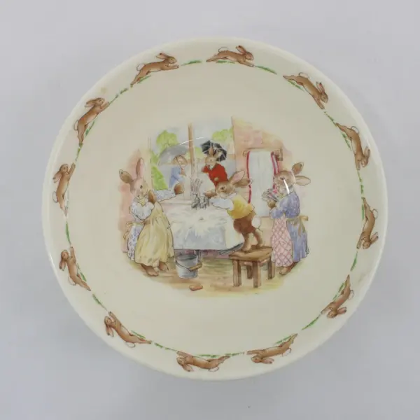 Vintage Royal Doulton Bunnykins Cereal Bowl 6 Inch Pre-Owned