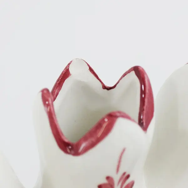 Jay Willfred Hand-Painted 5-Finger Fan Bud Vase Andrea Sadek Portugal