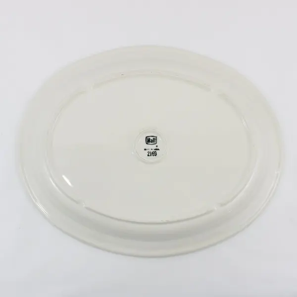 Hall China 2169 White Divided Serving Platter 15 x 12 Inch Oval