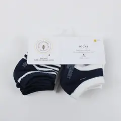 Burt's Bees Baby Ankle Socks 6 Pack Midnight 0-3M NWT