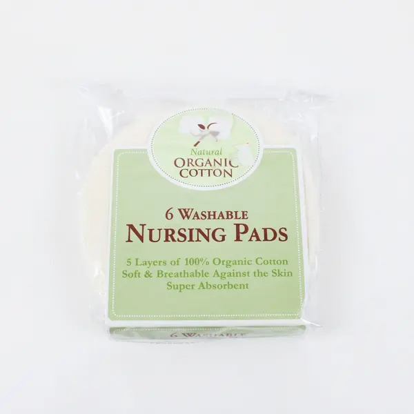 TL Care 100% Organic Cotton Washable Nursing Pads 6 Pack 5-Layer