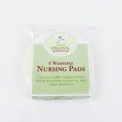 TL Care 100% Organic Cotton Washable Nursing Pads 6 Pack 5-Layer
