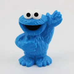 2013 Hasbro Sesame Street Workshop Cookie Monster 3" Figure Blue Raised Hand