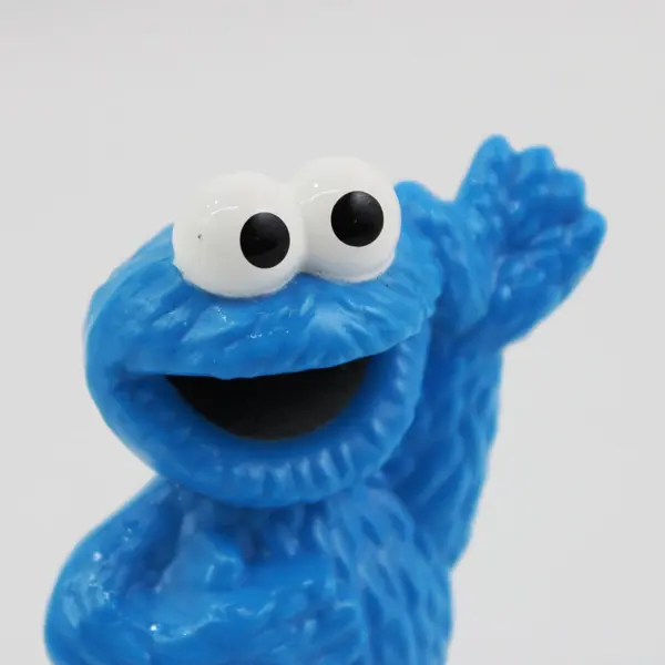 2013 Hasbro Sesame Street Workshop Cookie Monster 3" Figure Blue Raised Hand