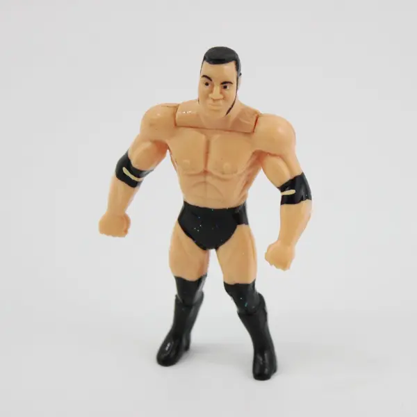 1998 Titan Sports The Rock WWF Just Toys Micro Bend 'Ems  3" Action Figure