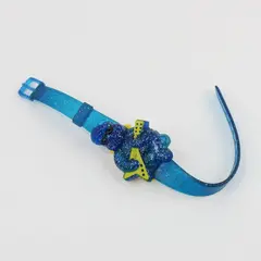 Vintage Crest Sparkle Toothpaste Melody Watch 1990s Promo Blue Glitter