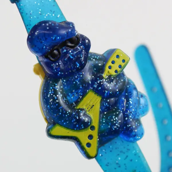 Vintage Crest Sparkle Toothpaste Melody Watch 1990s Promo Blue Glitter
