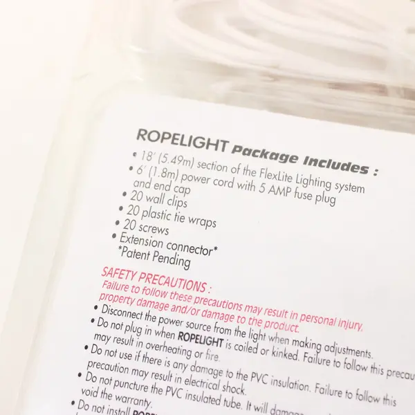 Sunbeam FlexLite Ropelight 18 ft Decorative String Lights