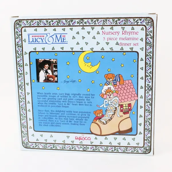 Enesco Lucy & Me Nursery Rhyme 3-Piece Melamine Dinner Set