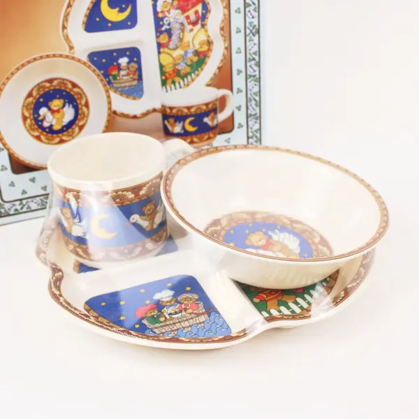 Enesco Lucy & Me Nursery Rhyme 3-Piece Melamine Dinner Set