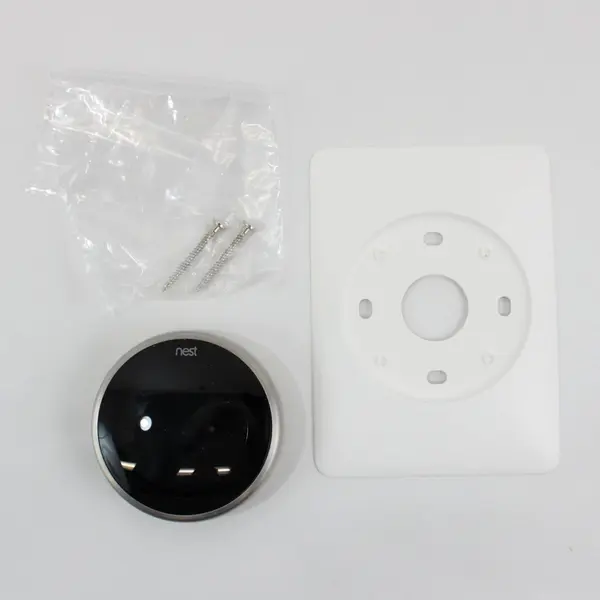 Google Nest Learning Thermostat Model A0013 Black Programmable  Untested