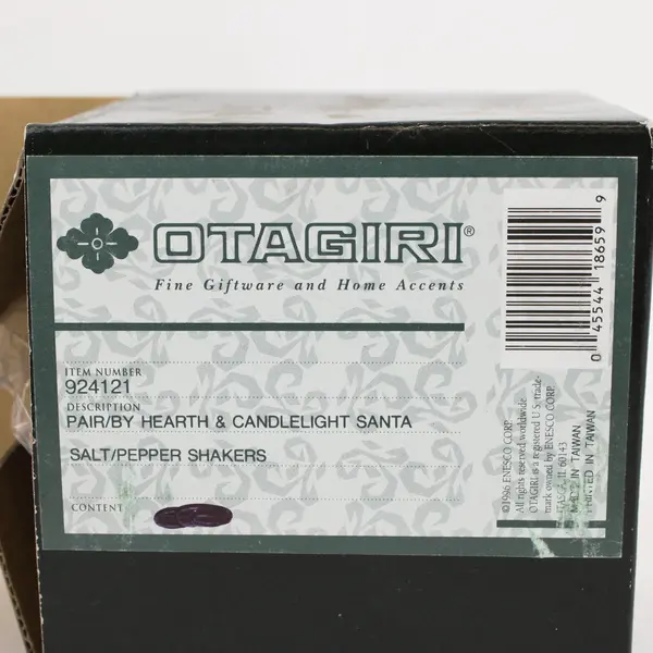 Otagiri Hearth & Candlelight Santa Salt & Pepper Shakers 924121