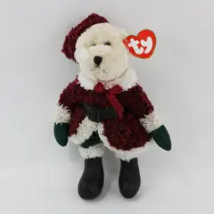 Ty Attic Treasures Santabear Plush 2000 Retired With Hang Tag