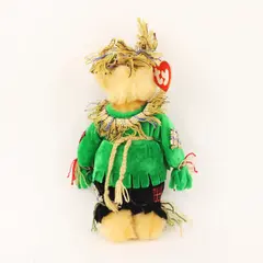 Ty Beanie Babies Alfalfa Scarecrow Bear 1993 Attic Treasures Halloween Tag