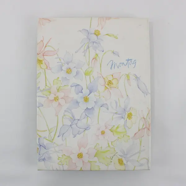 Vintage 1979 Montag Columbine Floral Stationery 18 Sheets/12 Envs 175-87294