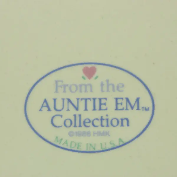 Hallmark HMK Auntie Em Collection 1986 Ceramic Trivet Floral Basket 8.8"