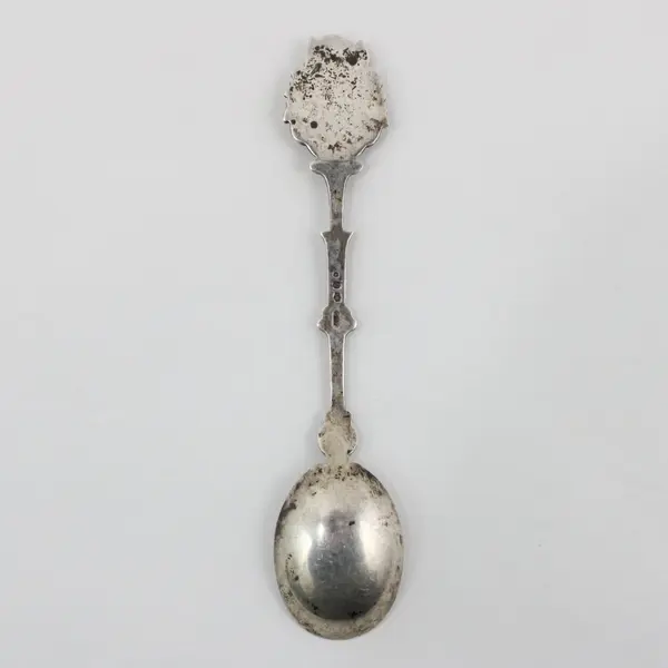 Delft Blue White Style Holland Dutch Windmill Souvenir Spoon 4.5" Long Good