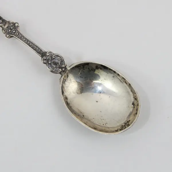 Delft Blue White Style Holland Dutch Windmill Souvenir Spoon 4.5" Long Good
