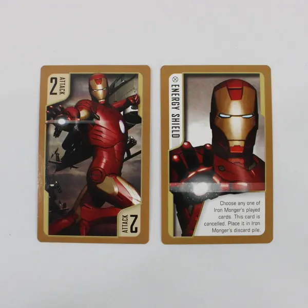 Marvel Iron Man Battling Card Game MB Games 2 Player Ages 6+