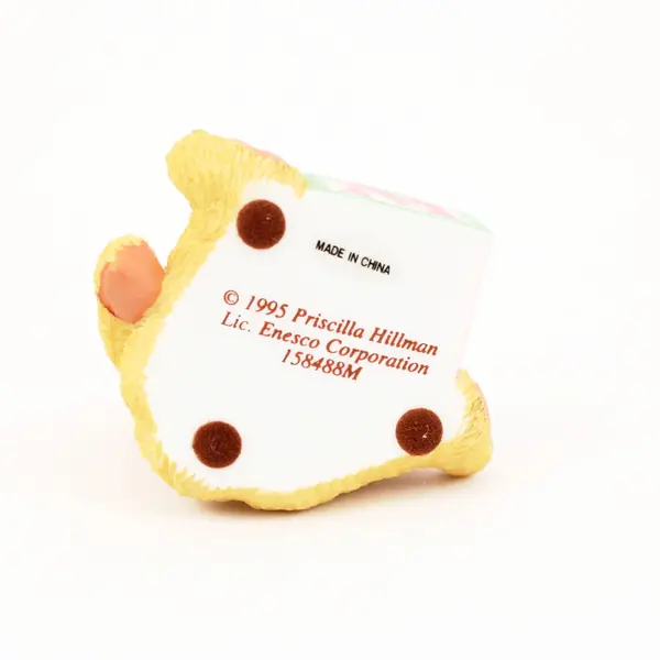 Enesco Cherished Teddies Bear With ABC "M" Block 158488M 1995