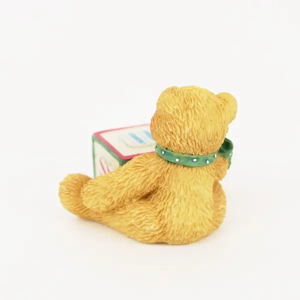 Enesco Cherished Teddies Bear With ABC C Block Figurine 1995 158488C