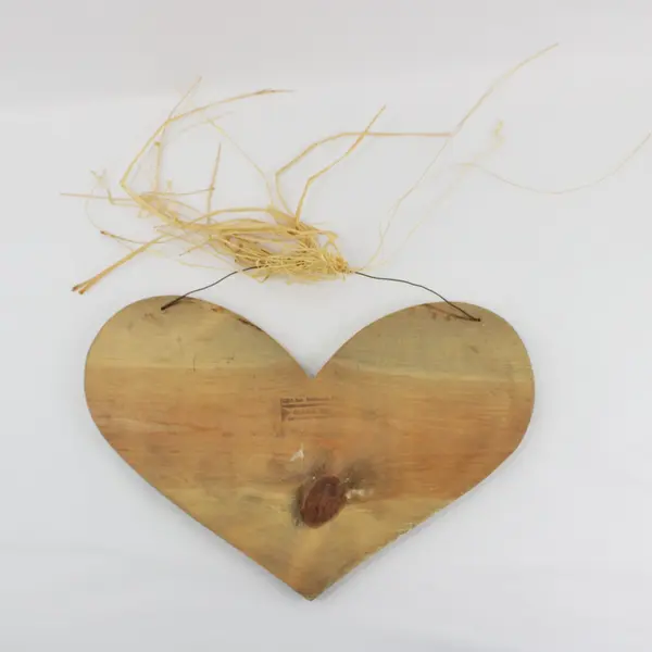 1999 JDI Inc Wooden Heart Merry Christmas Wall Hanging 15in