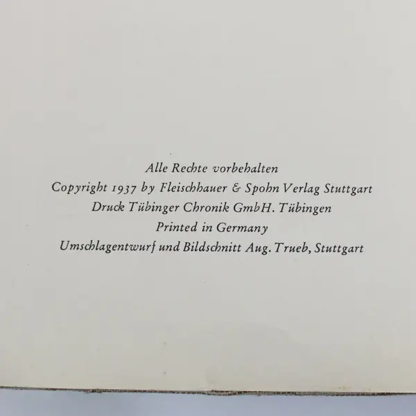 German Book August Lämmle Die Reise ins Schwabenland 1937 HC