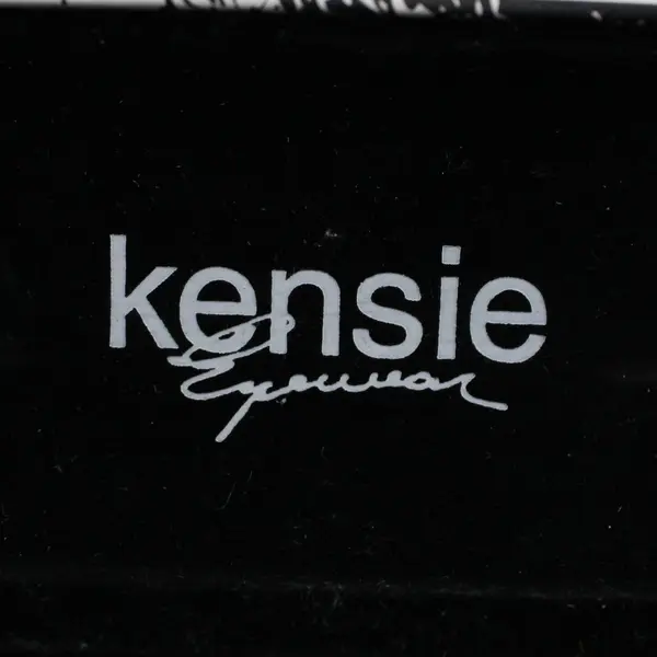 Kensie Eyewear Black White Hard Eyeglass Case Black Interior