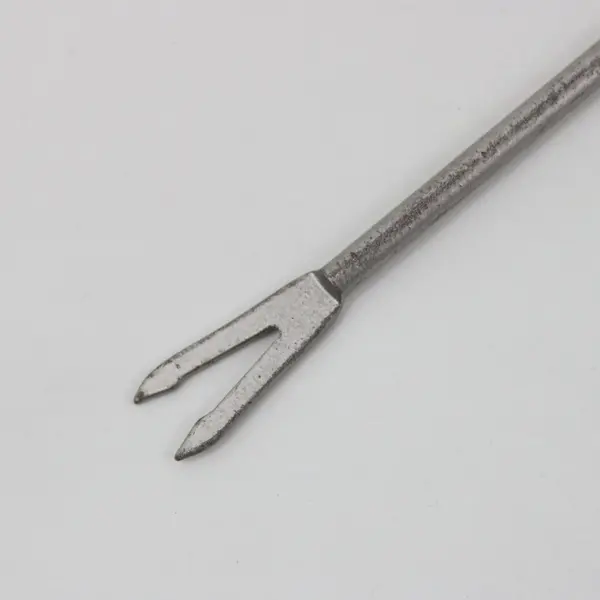 Set of 4 Stainless Steel Fondue Forks 6.5in Twisted Handles