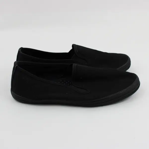 City Sneaks Women's Black Canvas Slip-On Sneakers Size 7