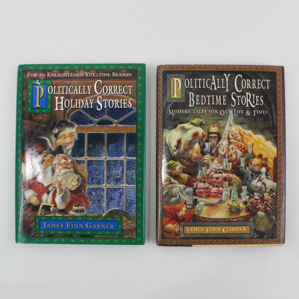 Lot of 2 James Finn Garner Politically Correct Bedtime & Holiday Stories 1994/95