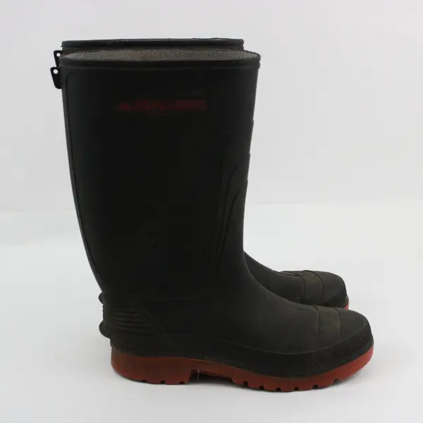 Explorers Weather Gear Women's Black Rubber Rain Boots Size 7