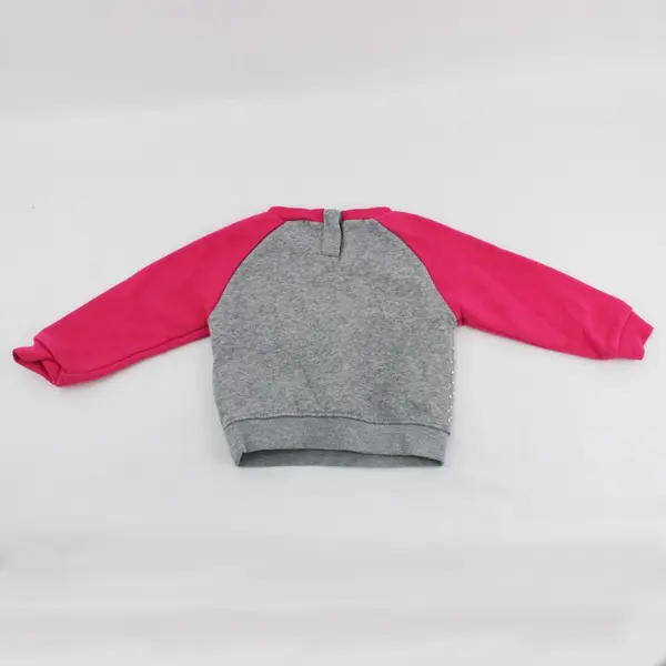 Nike Baby Girls Pink Gray Polka Dot Crewneck Sweater 18M