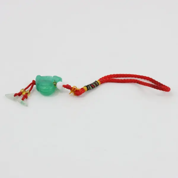 Hand-Carved Natural Jadeite Chinese Zodiac Rooster Pendant Charm