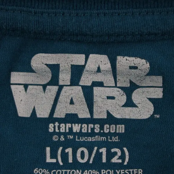 Star Wars Girls Baby Grogu Teal Long Sleeve Shirt Size L 10/12