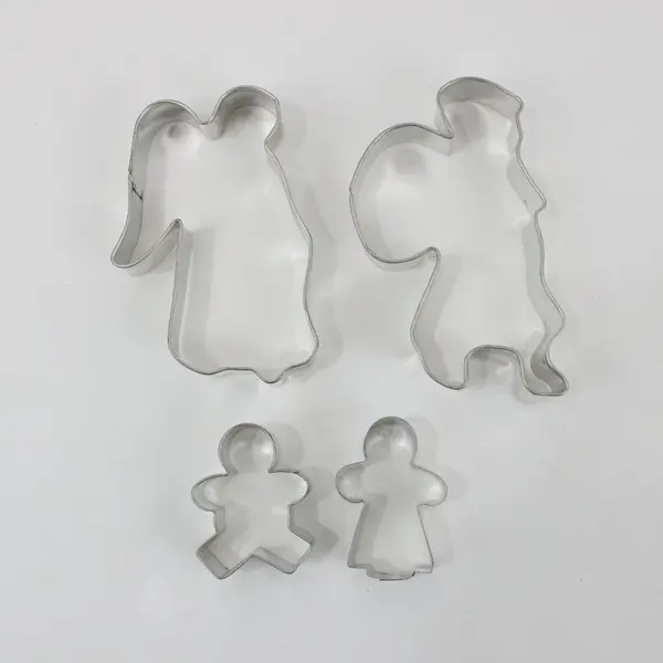Lot of 9 Rowoco Metal Cookie Cutters, Assorted Shapes/Sizes US Made 