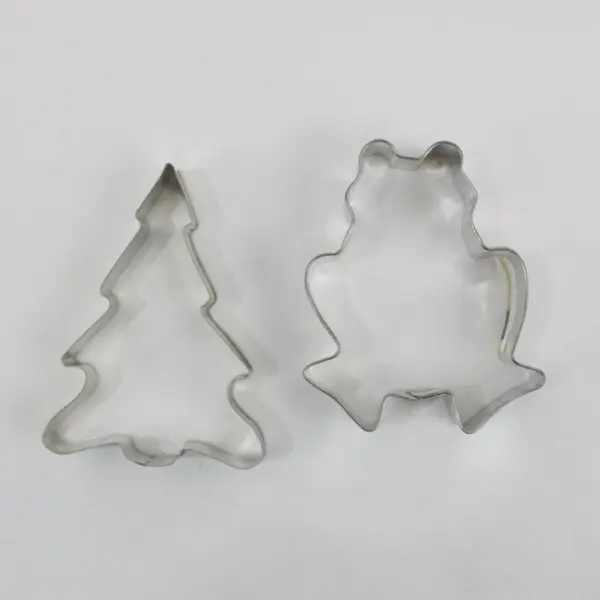 Lot of 9 Rowoco Metal Cookie Cutters, Assorted Shapes/Sizes US Made 