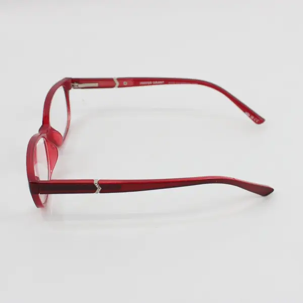 Foster Grant Reading Eye Glasses Burgundy +2.00, Pink Fabric Case Pre-Owned 