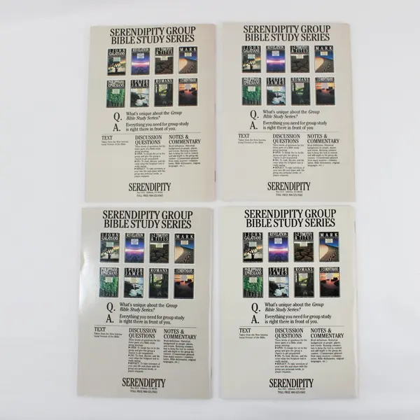 Lot of 4 Serendipity Group Bible Study Books 1989 Paperback Church Discussion