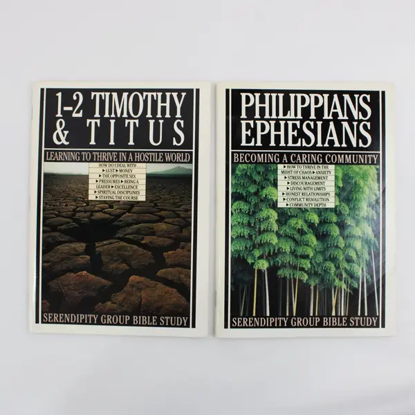 Lot of 4 Serendipity Group Bible Study Books 1989 Paperback Church Discussion