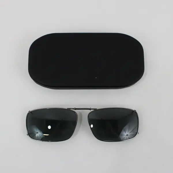 Lot of 2 Pairs Polar Optics Polarized Full-Frame Clip-On Sunglasses in Cases