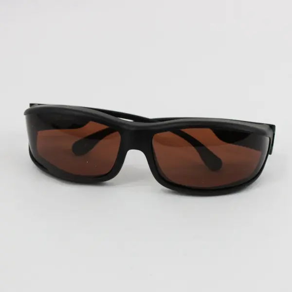 Lot of 2 Solar Shield Polarized Fit-Over Sunglasses Black