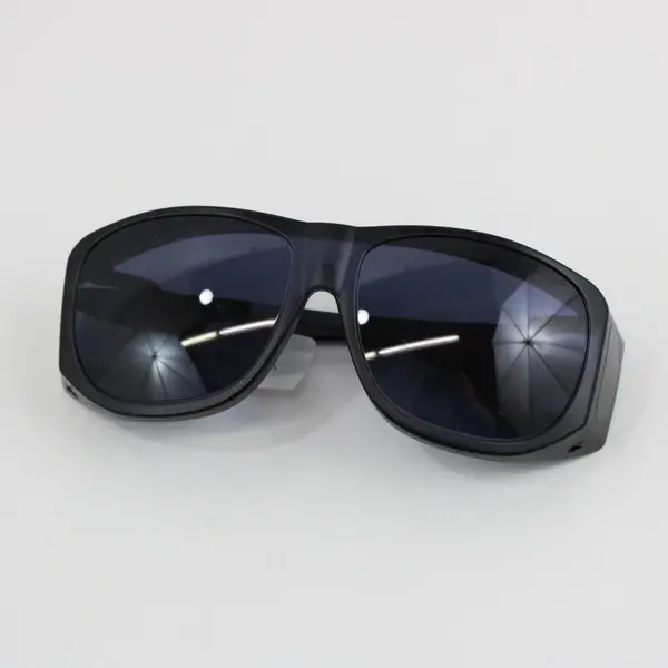 Lot of 2 Solar Shield Polarized Fit-Over Sunglasses Black