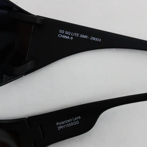 Lot of 2 Solar Shield Polarized Fit-Over Sunglasses Black