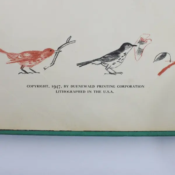 VTG Birds in Their Homes by Addison Webb Illustrated by Sabra M Kimball 1947 HC