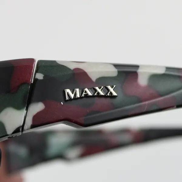 MAXX Stealth Wraparound Sun Glasses +2.0 Magnification, camo-pattern frame 