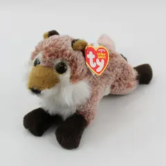 Ty Beanie Babies Frederick Red Fox Plush 9in Brown White With Hang Tag
