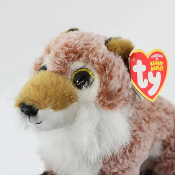 Ty Beanie Babies Frederick Red Fox Plush 9in Brown White With Hang Tag