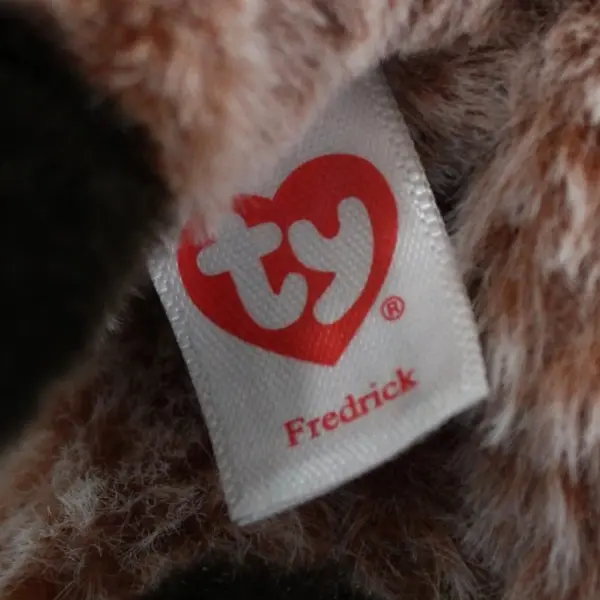 Ty Beanie Babies Frederick Red Fox Plush 9in Brown White With Hang Tag