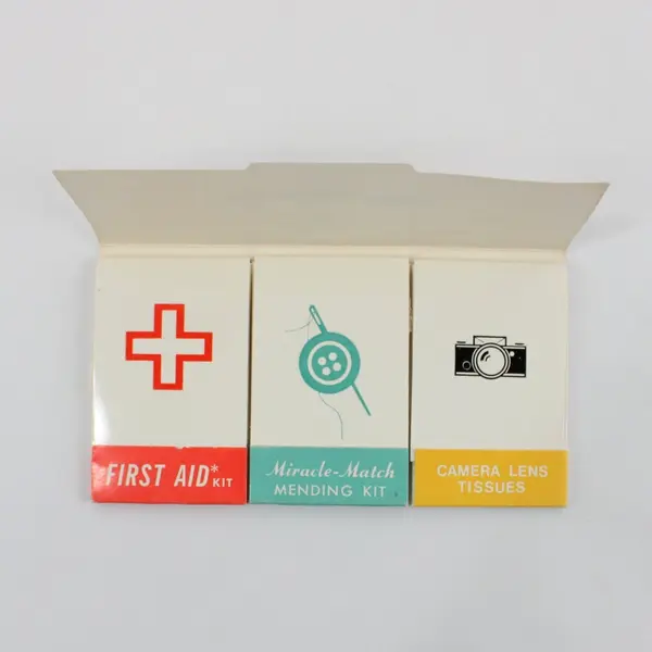 Aérospatiale Helicopter Corporation First Aid Mending Kit Camera Lens Tissues 
